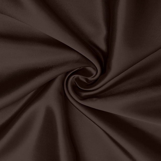 Brown Poly Cotton Twill Fabric